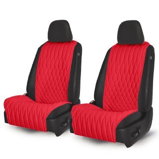 Накидки на сидения Комплект передних накидок (Красный) Ромб 2